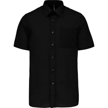 Pánská košile Kariban K551 pánská černá košile ACE krátký rukáv M