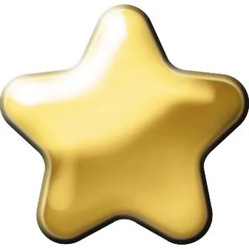 Náušnice Náušnice Plain Star GOLD Estelle