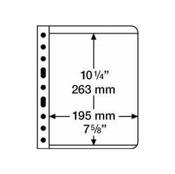 Poštovní známka Leuchtturm VARIO listy 1S - černé (bal. 5 ks)