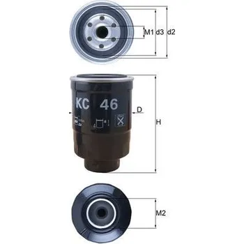 Palivový filtr Palivový filtr KNECHT KC 46