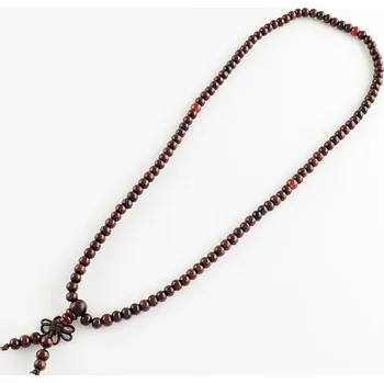 Náhrdelník Japa Mala náhrdelník červené dřevo cca 52 cm