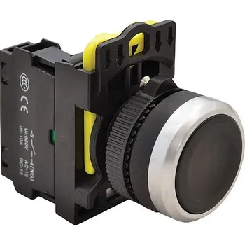 tlačítko Tracon NYK3-BK Klasický tlačítkový spínač černý 1×NO, 5A/230V AC-15, IP65 (Tracon NYK3-BK)