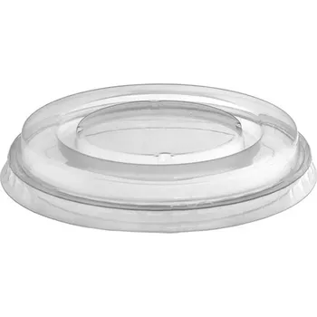 Jednorázové nádobí Víčko PET 95mm ploché na kelímek ruské vejce 130ml/ zmrzlinu 180ml/ kelímek 95mm - 800 ks