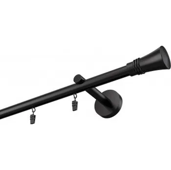 Garnýž Profilová hliníková garnýž jednoduchá Elegant černá Capri