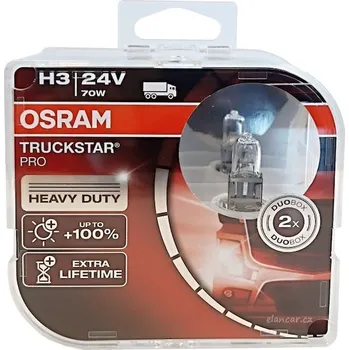 Povinná bezpečnostní výbava Autožárovka Osram Truckstar Pro H3 24V 70W 64156TSP-HCB +100% Heavy Duty Extra Lifetime
