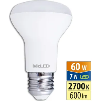 Žárovka MCLED Žárovka LED 7W-60, E27, CRI80, 600lm, 2700K, úhel 120° ML-318.004.87.0