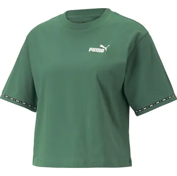 Dámské tričko Dámské tričko s krátkým rukávem Puma POWER TAPE TEE W zelené 673626-37 - M | UK 5 | US 6