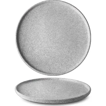 Talíř G. Benedikt | Talíř mělký, světle šedý, 29 cm, Granit raw