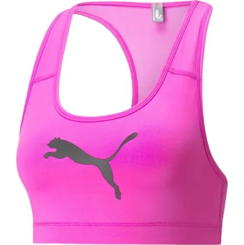 Podprsenka Dámská sportovní podprsenka bez výztuže Puma MID IMPACT 4KEEPS BRA W růžová 520304-13 - XS | UK 7 | US 9,5
