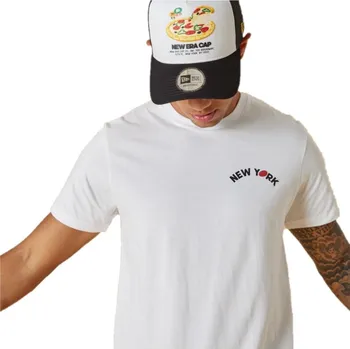 Pánské tričko Pánské tričko s krátkým rukávem New Era FOOD PACK TEE bílé 13083966 - M | UK 5,5 | US 8