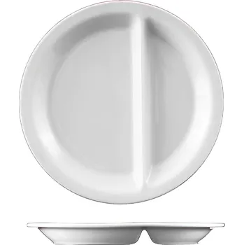 Talíř Lilien | Talíř mělký 2dílný, bílý, 25 cm, Fitness-line