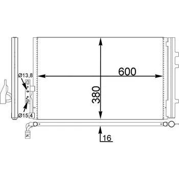 Výparník klimatizace Kondenzátor, klimatizace MAHLE AC 778 000S