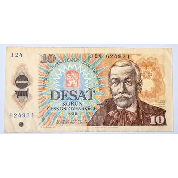 Sběratelství 10 Korun 1986 - ČESKOSLOVENSKO, bankovka