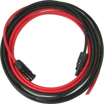 solární kabel Solární kabel s konektory H1Z2Z2-K 4 mm2 červený/černý 10 m