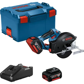 Okružní pila Aku okružní pila Bosch GKM 18V-50 Professional - 2x aku 18V/5.0Ah, 136mm, 2.2kg, kufr L-BOXX 238 (06016B8002)