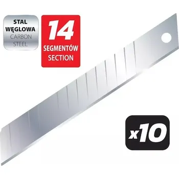 Pracovní nůž Dedra M9041 Čepele s hustými zářezy 18 mm,14 dílků, 10 ks