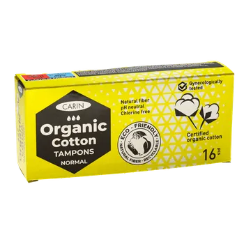 Menstruační tampony Carin Organic cotton normal tampony 16 ks