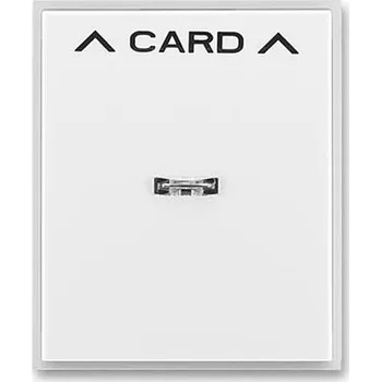 Elektroinstalační materiál ABB 3559E-A00700 01, ELEMENT Kryt spínače kartového, s průz.; bílá/ledová bílá (ABB 3559E-A00700 01)