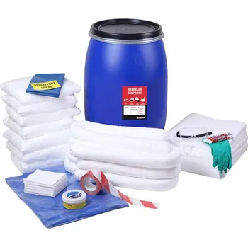 Sorbent Havarijní sorpční souprava, olejová, ve 120 l uzavíratelném sudu