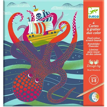 Hračka DJECO Vyškrabávací obrázky Na moři DJ09714