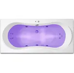 ARTTEC KRONA SURF + CHROMO 180 x 80 cm hydromasážní akrylátová vana PAN04392