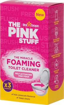 Stardrops The Pink Stuff zázračný čistící pěnivý prášek na toalety 3x 100 g  