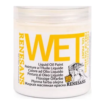 Olejová barva Podkladová olejová barva Wet 250ml – bílá (Podkladová tekutá olejová barva Wet pro techniku Bob ross 250ml – bílá)