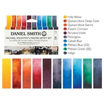 Vodová barva Sada akvarelových barev DS 10x5ml Michael Solovyev‘s Master set (Sada akvarelových barev DS 10x5ml Michael Solovyev‘s Master set)