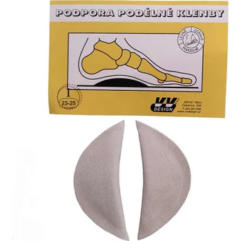 Vložka do bot VV Design Podpora klenby podélné - klenek Velikost: I 23-25 (EU 35-38)