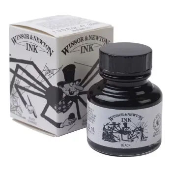 Tuš Winsor Newton 30ml – 030 černá (Tuš Winsor Newton 30ml – 030 černá)