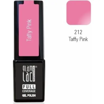 Umělé nehty GlamLac Gel lak růžový - 212 Taffy Pink 6ml