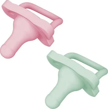dudlíky DR BROWN`S Silikonová savička růžová a zelená standard PS12007