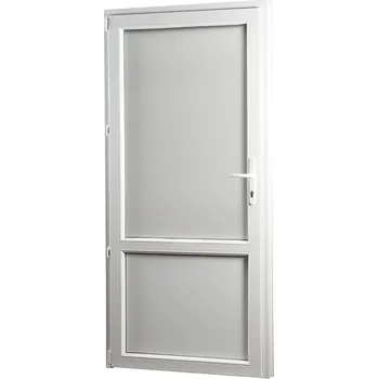 Vchodové dveře SKLADOVÁ-OKNA.cz Vedlejší vchodové dveře REHAU Smartline+, plné, levé - 980 x 2080 mm Bílá