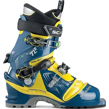 Sjezdové boty Telemarkové boty Scarpa T2 ECO true blue/acid green