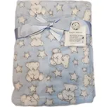 Kojenecká deka Snuggle Baby - modrá, medvídci