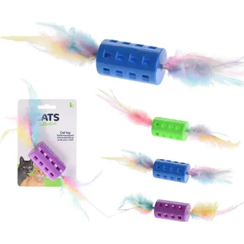 Hračka pro kočku CATS Hračka pro kočku, rolnička a peříčka, mix barev - 8719987387722