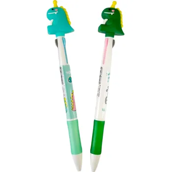 Propiska se 3 barvami náplně - Dinosaurus Barva: zelená