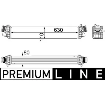 Motor automobilu Chladič turba MAHLE CI 258 000P