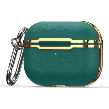 Příslušenství pro sluchátka Luxusní ochranné pouzdro pro Apple AirPods 2.generace (2019) - tmavě zelené