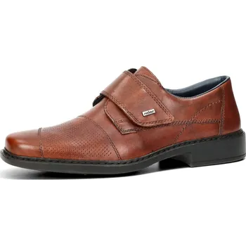 Pánské polobotky Rieker pánské komfortní kožené polobotky - hnědé