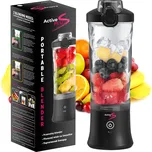 ActivePlus přenosný bezdrátový mixér na smoothie nabíjecí 600ml Barva: Černý
