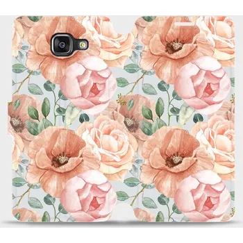 Pouzdro na mobilní telefon Flipové pouzdro Mobiwear na mobil Samsung Galaxy A5 2016 - MP02S Pastelové květy - VÝPRODEJ (Parádní flip obal, kryt, pouzdro Mobiwear na mobilní telefon Samsung Galaxy A5 2016 s motivem MP02S Pastelové květy)