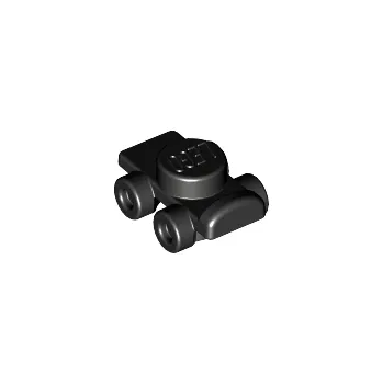 Hračka 11253 Black Minifigure Footgear Roller Skate (Černé kolečkové brusle)