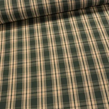 Potahové akrylové plátno na zahradní nábytek zelené/béžové káro 1,6/1 m