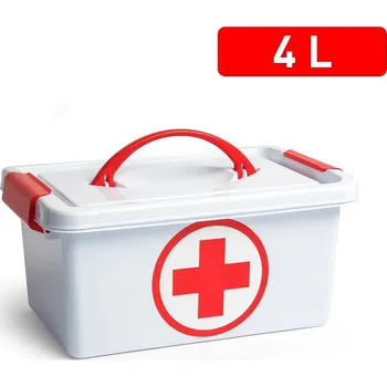 Úložný box box LÉKÁRNA 4l s uchem 29x18x13