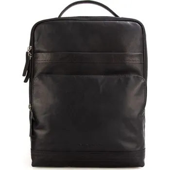 Městský batoh Kožený černý batoh SPIKES & SPARROW