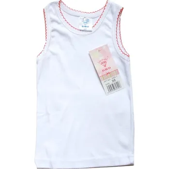 Dívčí spodní košilka bílá jednobarevná HSD-1 459/13