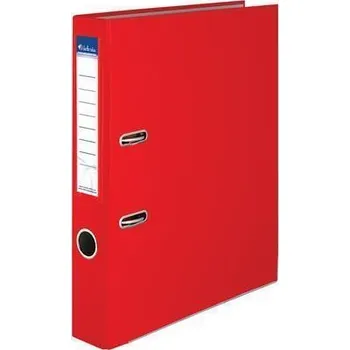 Pákový pořadač "Basic", červený, 50 mm, A4, s ochranným spodním kováním, PP/karton, VICTORIA