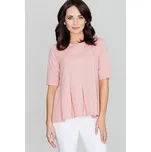 Dámská růžová halenka s krátkým rukávem K370 Velikost: XL