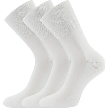 Dámské ponožky Lonka Finego 3 páry bílé 39-42